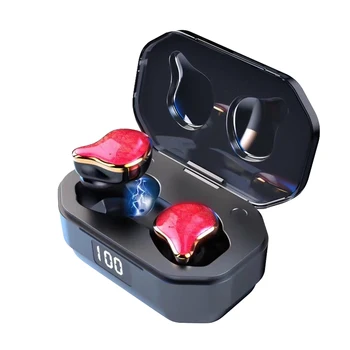 

[Newest Version] Spunky Beat Bluetooth TWS Earphone APTX Wireless Earbuds with QualcommChip, Touch Control