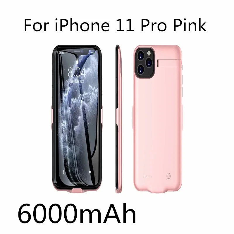 3 Чехол для аккумулятора для iPhone 11 Pro Max 6 6s Plus 7 8 Plus XR, тонкий чехол, чехол для зарядного устройства 5000-8000 мАч, внешний аккумулятор - Цвет: 3
