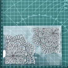 Большой цветок прозрачные штампы резиновая Прозрачная силиконовая печать для DIY Скрапбукинг фото штамп для альбомов ремесла украшения