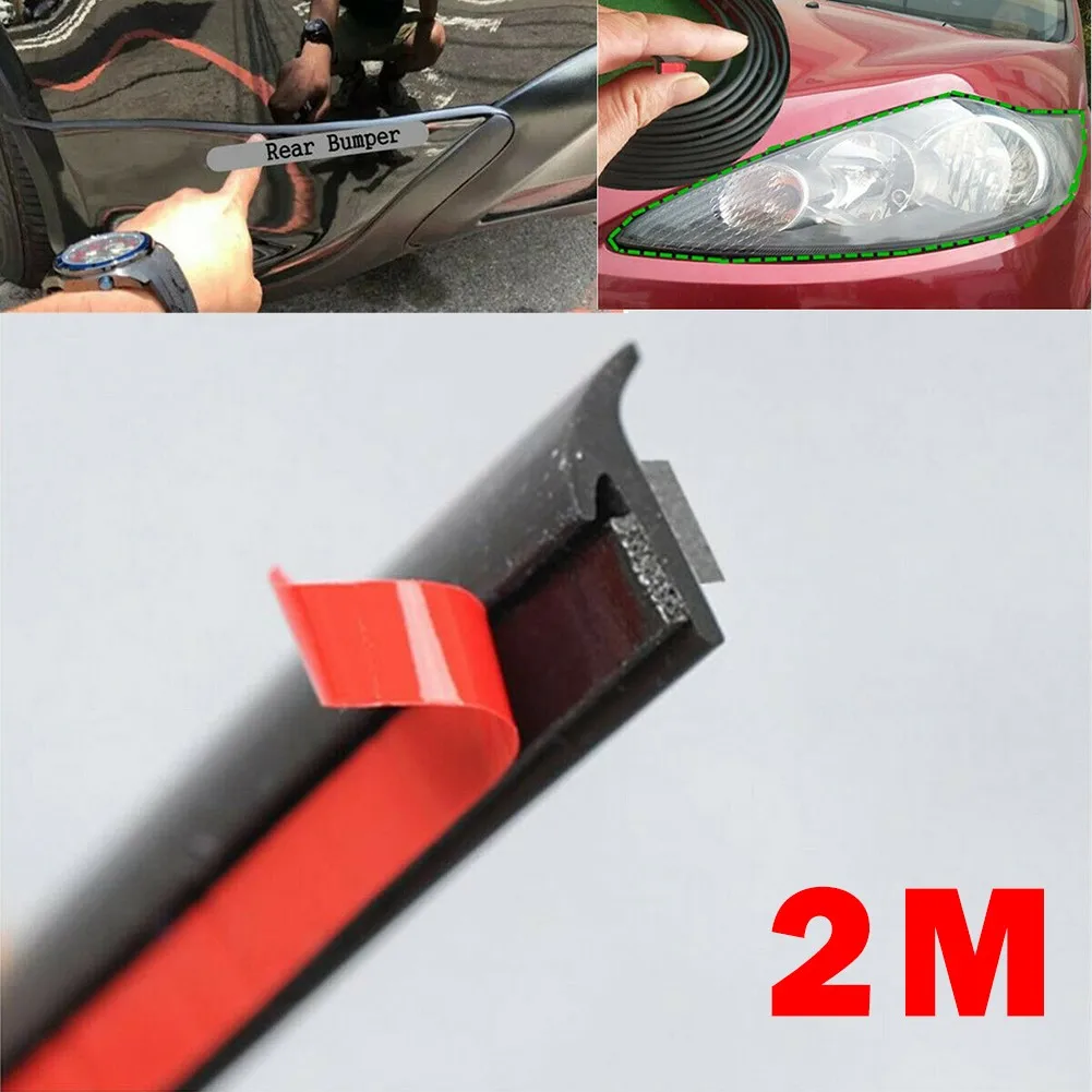 

New High Quality Sealing Strip Trim For Car Front Rear Bumper Lip Headlight Sealed Strips Side Skirt Weatherstrip