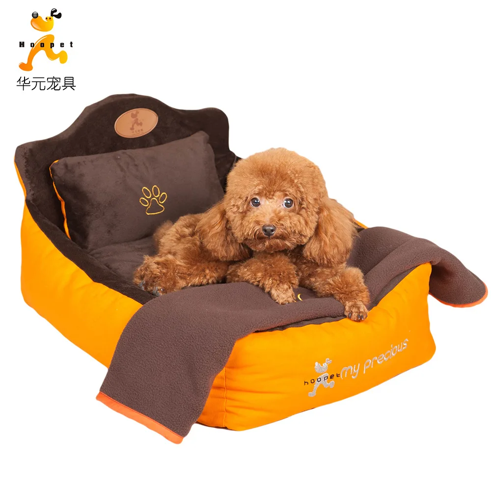 

Kennel Fully Washable Orange Heart Story Three-piece Set Pet Nest Cat Nest Teddy Pet Bed Pet Supplies Wholesale