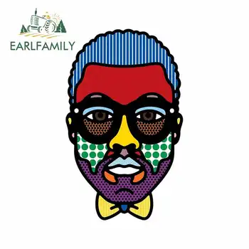 

EARLFAMILY 13cm x 8cm For Kanye West Funny Car Stickers Custom Printing Fine Decal Surfboard Car Accessories Decoration