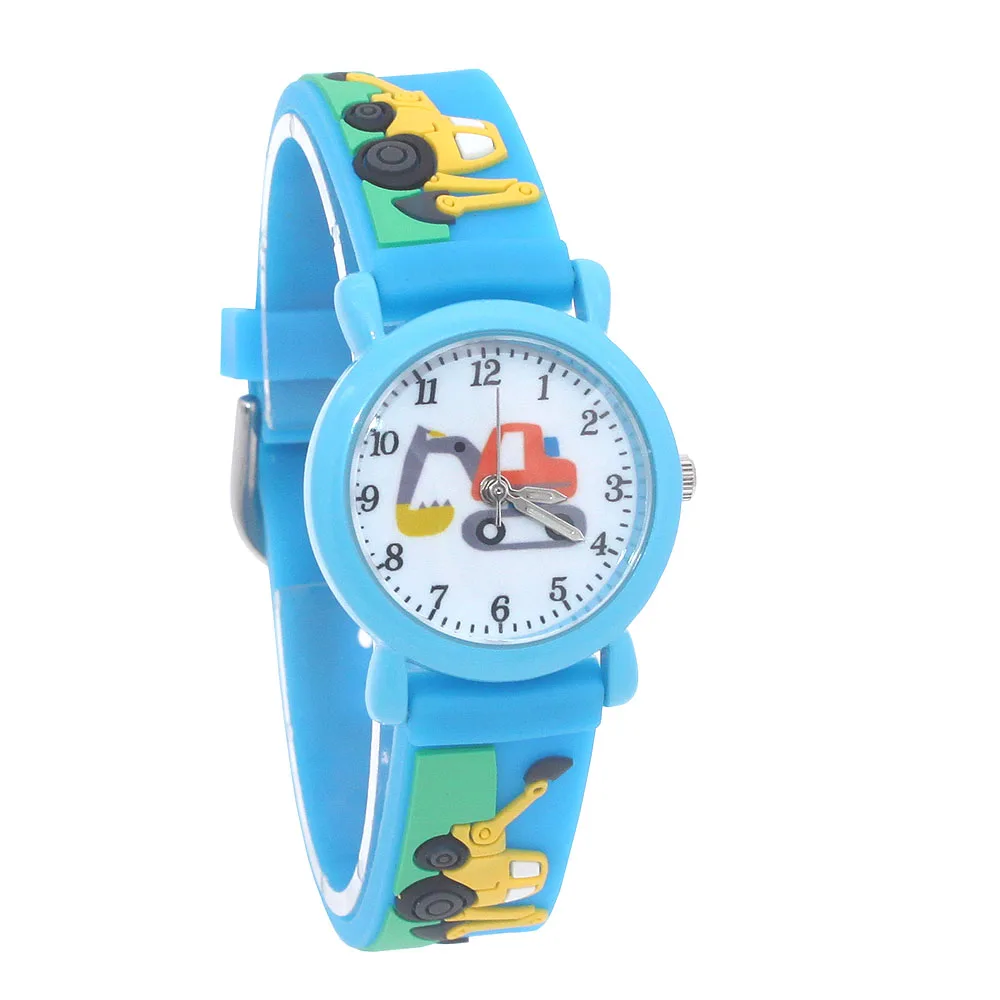 Children's Wristwatch Clock - Soft Silicone Cartoon Kid Watch for Boys 1-15 Years Old Holiday Gift Ideas