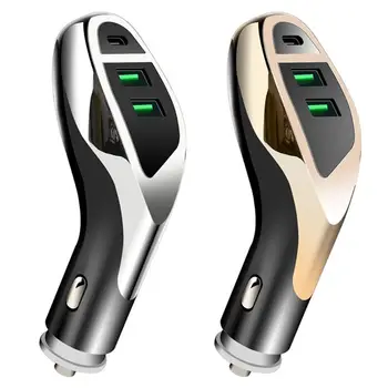

High Current Fast Charging Qc3.0 PD18W Flash Charging With Indication Function Car Charger Dual-Port USB 3.1A 3.6A