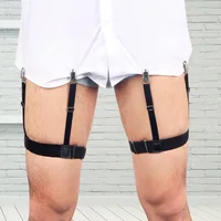 2 pezzi camicia da uomo rimane cintura con clip di bloccaggio antiscivolo mantieni la camicia gamba nascosta reggicalze reggicalze cinturino chiusura regolabile