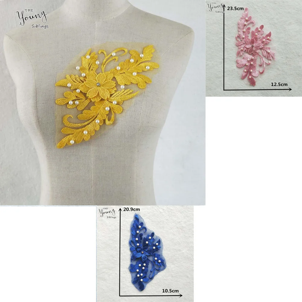

Fashion Embroidered Lace Neckline Fabric DIY Lace Collar Sewing Craft Neckline Decoration Scrapbooking Clothing Accessories