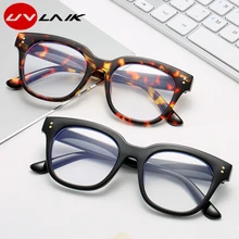 UVLAIK Ретро квадратные мужские и женские очки оправа оптическая прозрачная анти-синий светильник оправа Роскошные брендовые дизайнерские очки