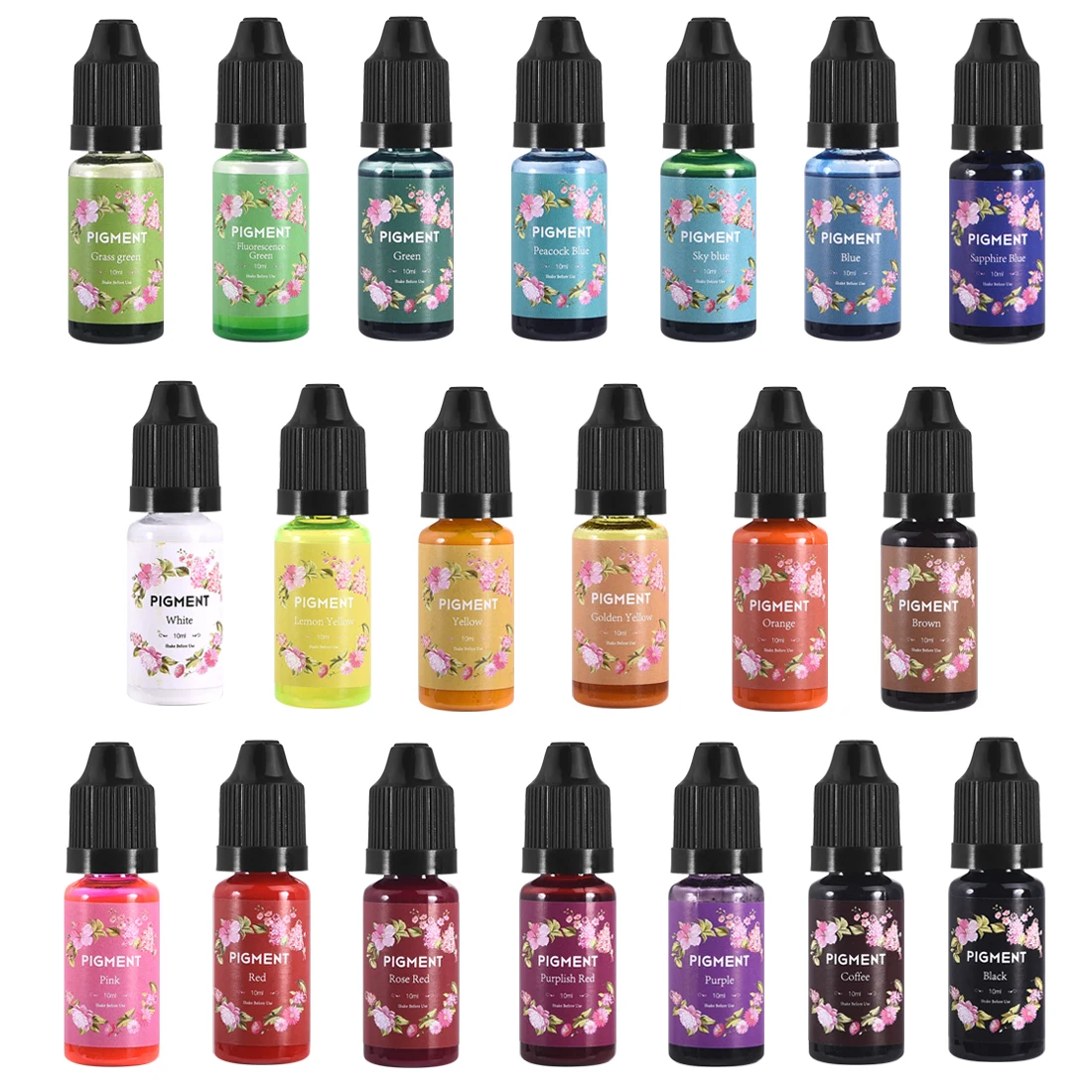 16 Color 10g UV Resin Pigments For DIY Epoxy Resin Jewelry Making Liquid Colorant Dye Ink Diffusion Handmade Crafts Non-Toxic