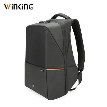 

Winking USB Charging Notebook Backpack Men 15.6 inch Laptop Computer Bag 180 Degree Open Anti-theft School Bags for Teenage Boys