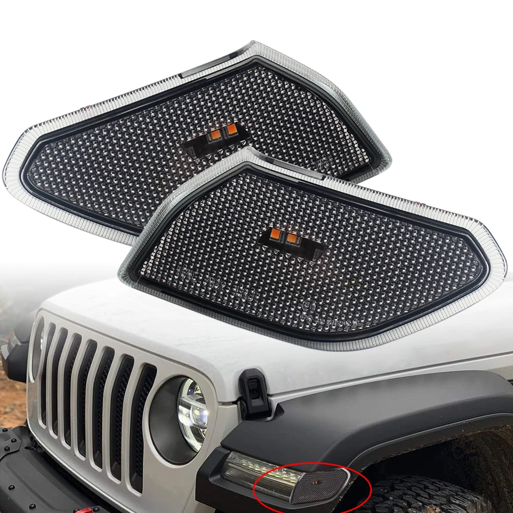 Светодиодный ные указатели поворота для Jeep Wrangler JL 2018 2019 | Автомобили и мотоциклы