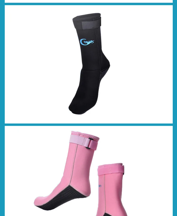 Yon sub носки для дайвинга 3 мм противоскользящие теплые зимние носки для купания sha tan wa зимнего купания оборудование и принадлежности для