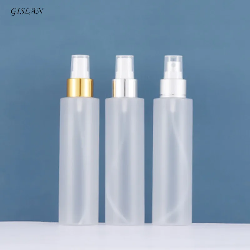 

150ml GISLAN Frosted PET Plastic Spray Bottle Lotion Pump Sprayer Mist Nose Spray Refillable Bottles Travel Accessories