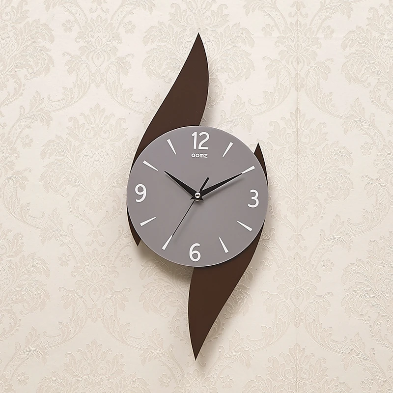 Современные Простые маятниковые модные креативные настенные часы для гостиной, скандинавские немые настенные часы, домашний декор