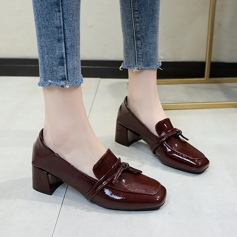 

2020 spring new women shoes single shoes classic simple casual comfortable medium temperament student dating women shoes 11B-43