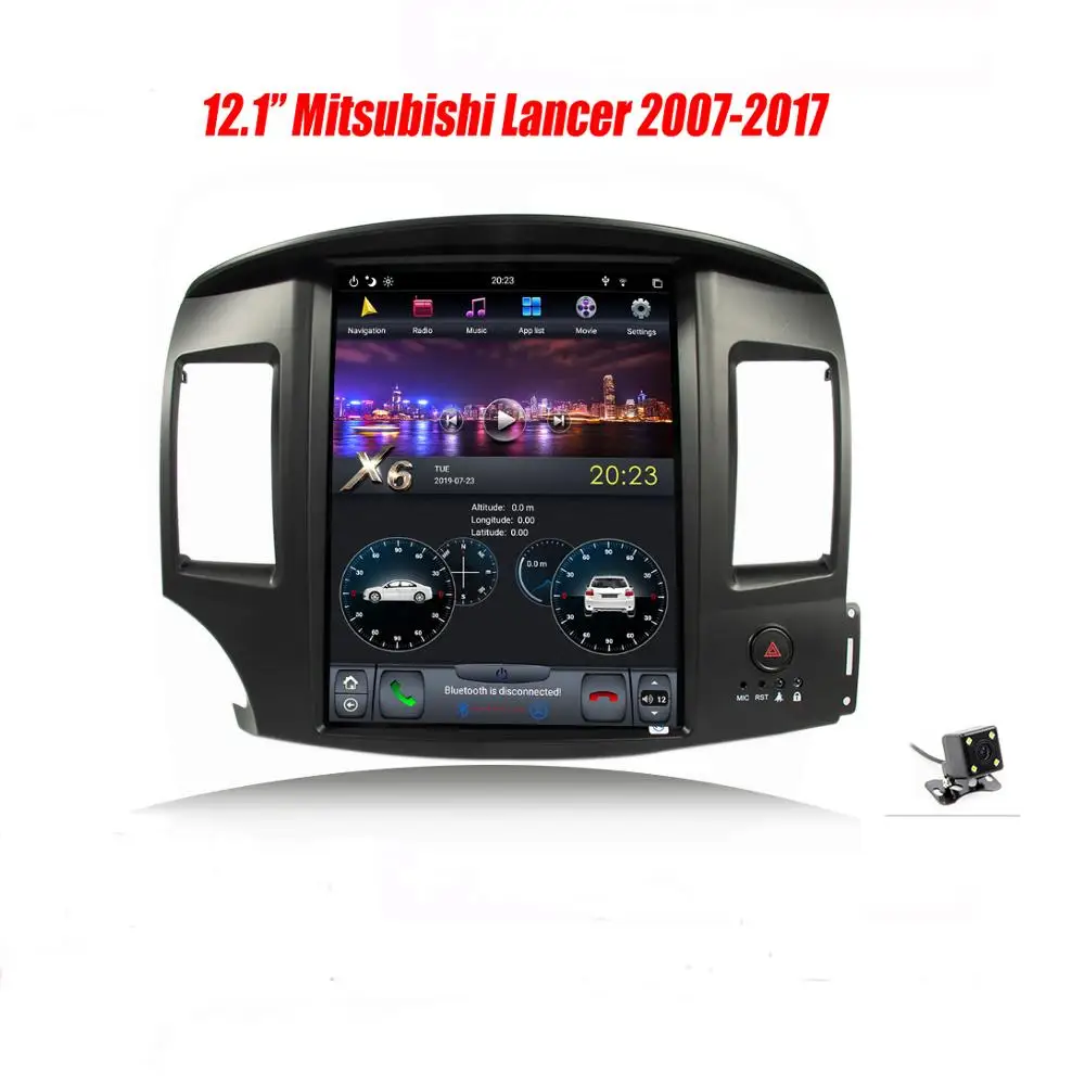 Kukuz Android 8,1 Tesla автомобильный мультимедиа для Mitsubishi Lancer 2007- автомобильный Dvd Gps плеер встроенный радио Видео навигация Wifi