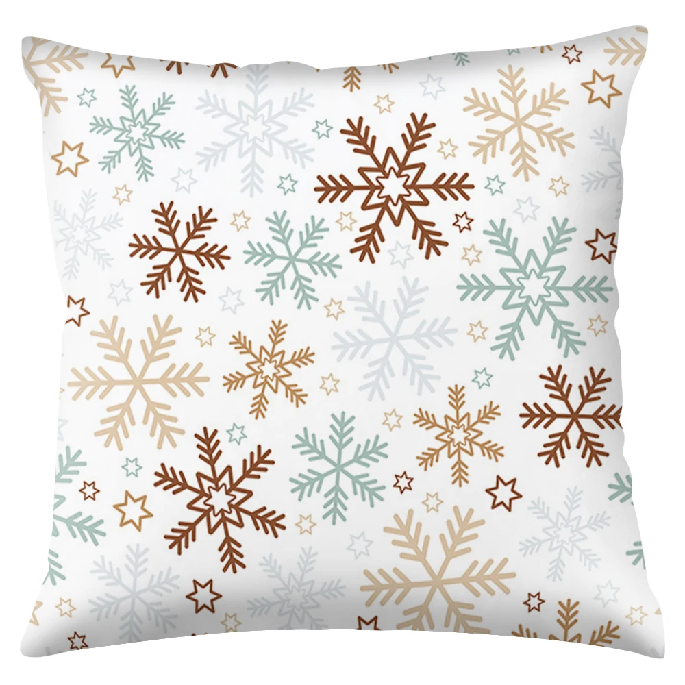 Pillowcase 45x45cm C Счастливого Рождества мебель чехлы на сиденья протектор чехол Санта Клаус печатных диван Чехлы 1/2/3 сидения, цена производителя для Гостиная - Цвет: Pillowcase 45x45cm C