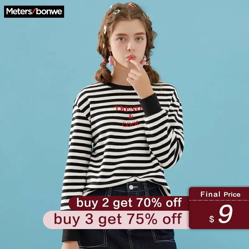 

Metersbonwe Hoodies For Women Streetwear Female Autumn Sweatshirt Collation Casual Hooded Sweatshirt New Hip Pop Tops 721604