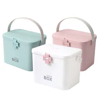 

Household Portable Medicine Box Multi-functional Home Storage Box Multi Layer Storage Box Portable Pill Case