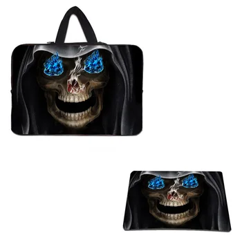 

Skull Laptop Bag 15.6 17 14 13.3 13 12 10 Tablet 10.1 Carrying Liner Cases Bags Chromebook Nylon Housings Bag Rubber Mouse Pad