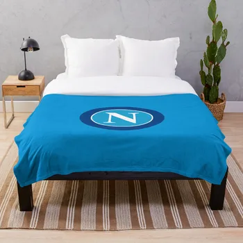 

SSC Napoli Serie A Italy Team Logo Throw Blanket Soft Sherpa Blanket Bed Sheet Single Knee Blanket Office Nap Blanket