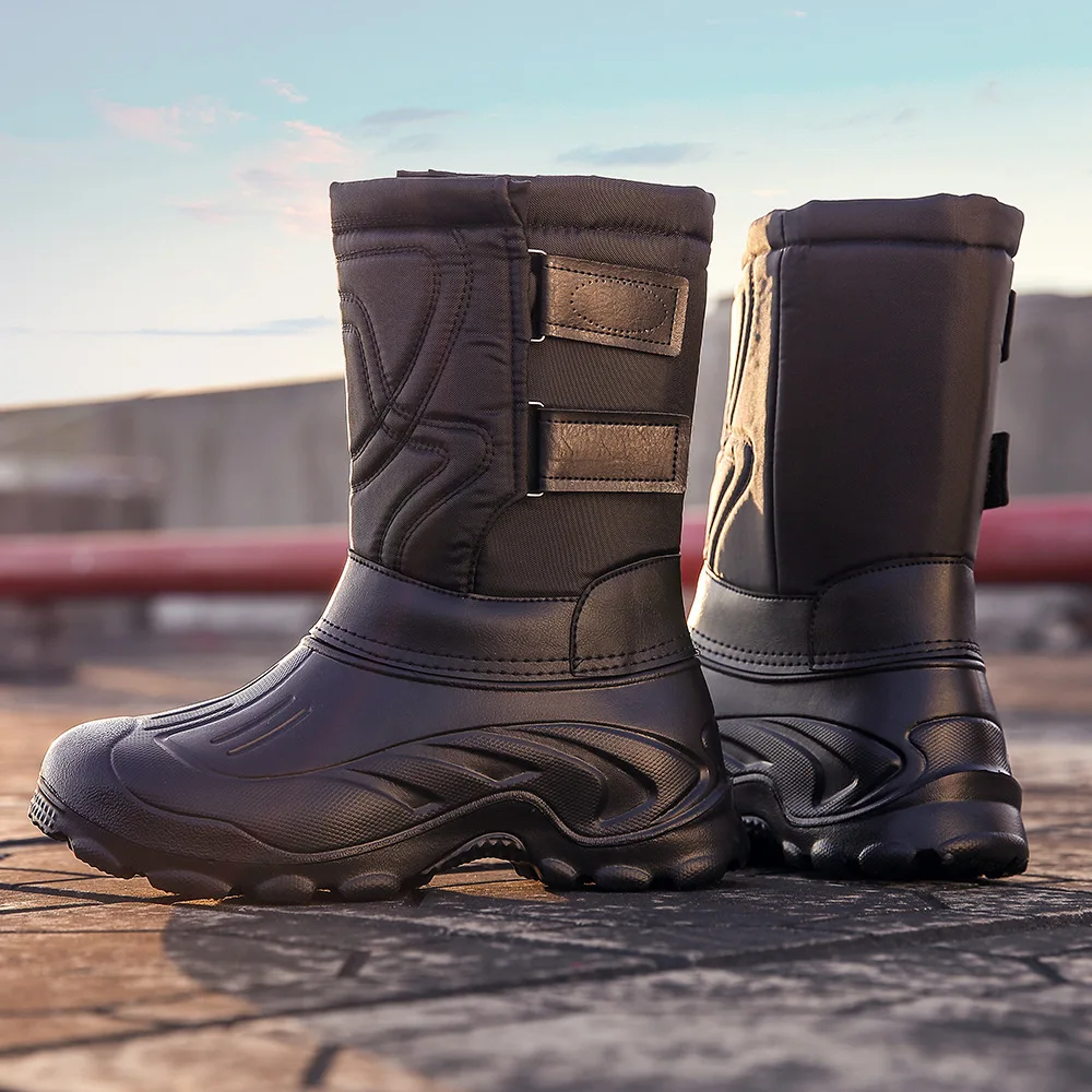 

Eva Snow Boots Winter Men's Europe And America Light plus Velvet Boots nan nv xue