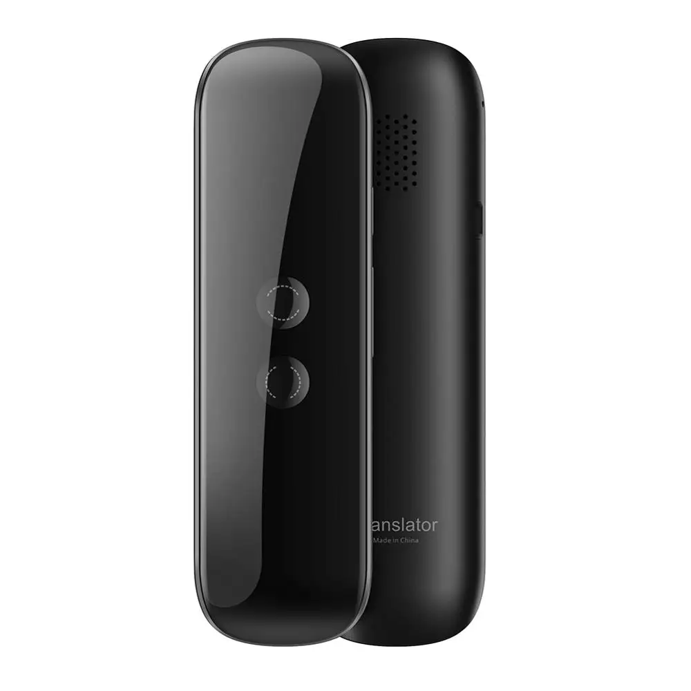 New G5 Smart Voice Translator Portable 3 In 1 Voice/Text/Photographic Translation Bluetooth Instant Offline Translate For Travel - Цвет: Черный