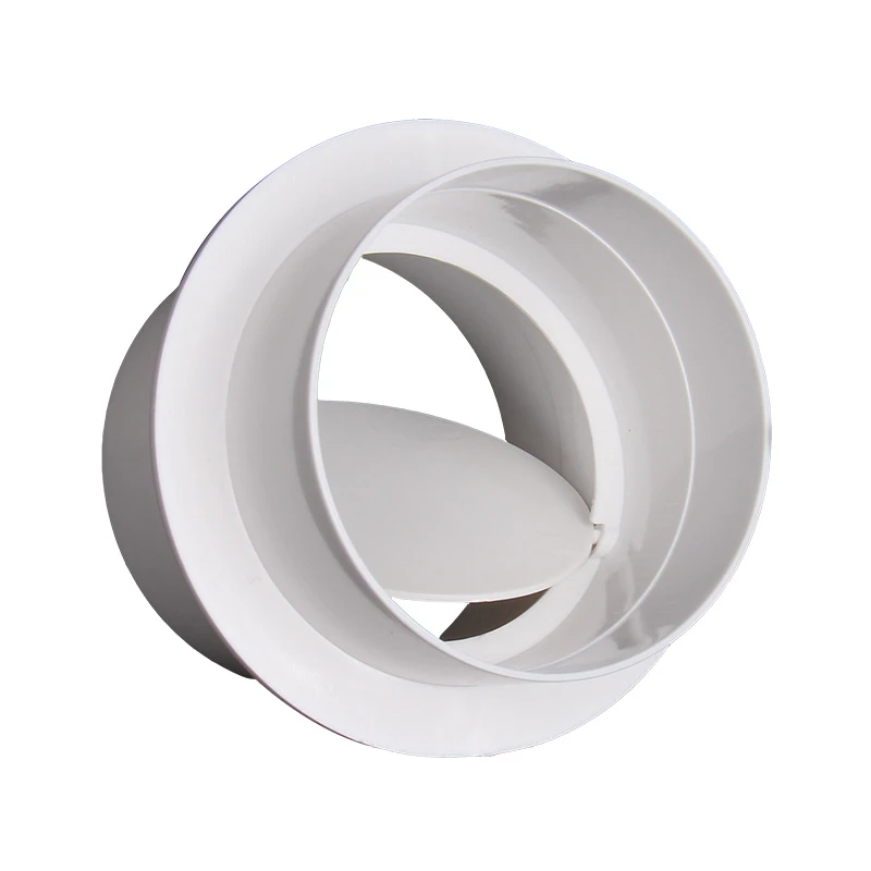 PVC Exhaust Fan Check Valve for Bathroom Kitchen One wat Valve Round Pipe Backdraft Damper 80