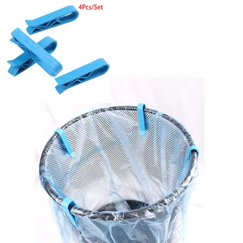 

4pcs Household Garbage Can Waste Bin Trash Bag Fixed Clip Lock Holder Clips Creative Slip-Proof Plastic Garbage Bag Sealing Clip