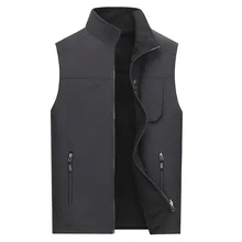 Plus-sized Men'S Wear Autumn And Winter New Style Waistcoat Extra Large Fat Stand Collar Double-sided Wear Sleeveless Vest Casua