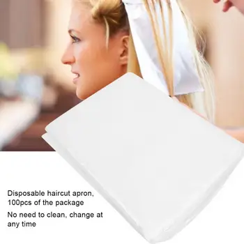 

100pcs Disposable Haircut Shawl Gown Hair Dyeing Hairdressing Salon Barber Cape Protecter Hair Salon Tool