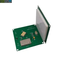Fonkan ISO18000-6C 3m tocou o módulo integrado ttl232 do leitor da frequência ultraelevada rfid com a antena 4dbi 70*70mm 865-868mhz 902-928mhz sdk livre