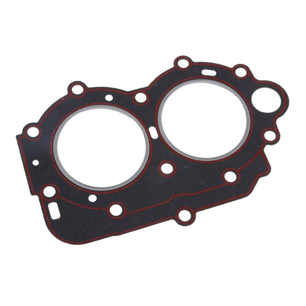 Cylinder Head Base Gasket Fit for Yamaha 9.9 15 18hp 2-Stroke Outboard Engine Part - Repalce 63V-11181-A1-00 - Black