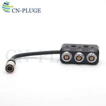 

Hirose 4 pin Male to 0B 2 pin Female Hub Adapter Splitter for SONY Camera Power Supply Distributor, three way splitter