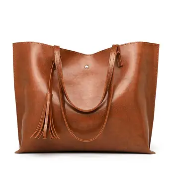

European style women handbags genuine leather cow skin shopping tote for ladies shoulder bag 2020
