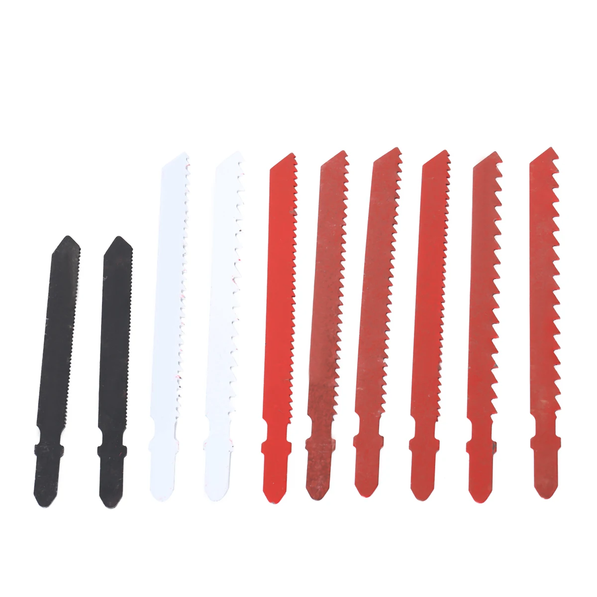 DWZ 10pcs Jigsaw Blades Assortment Set for Bosch T Shank Jig Saw Metal Plastic Wood