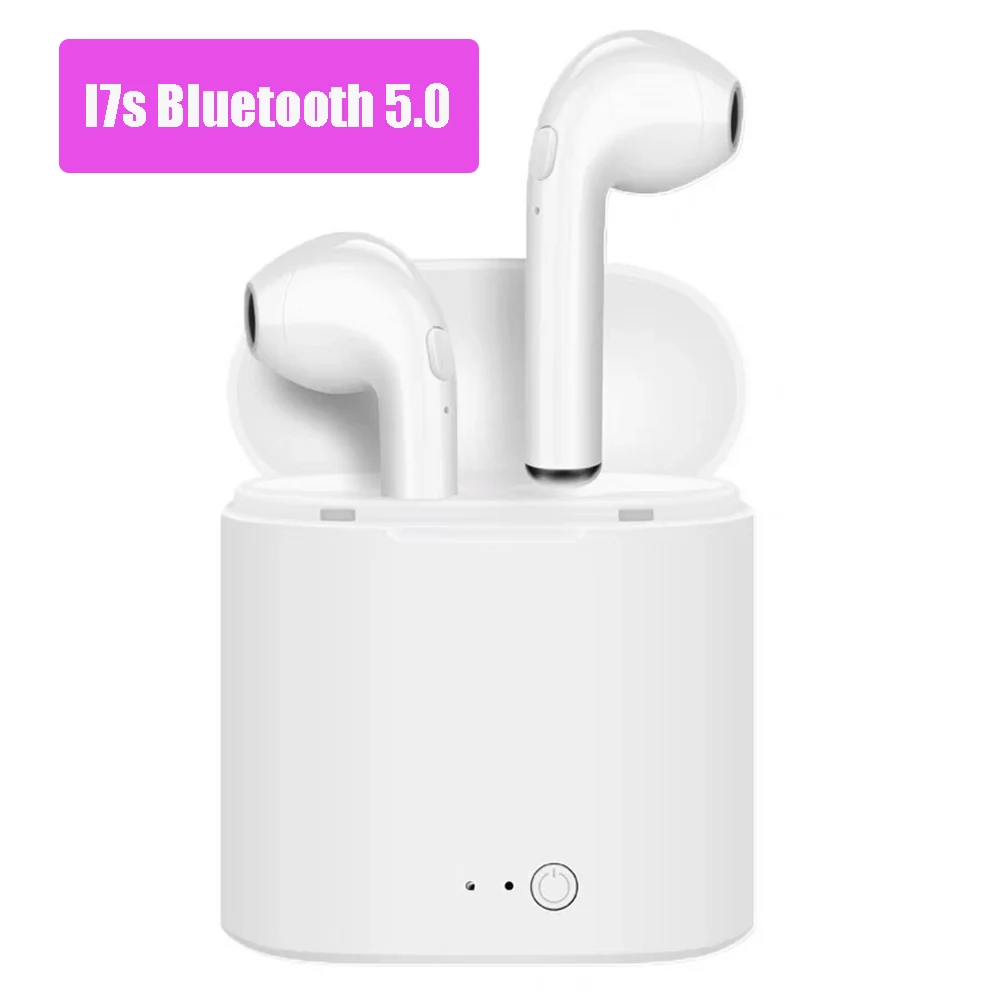 

i7s Tws Bluetooth Headset Headphone Wireless Charging Bass 3D Stereo Earbuds Micphone Sport Cordless Mini Music For Smart Phones