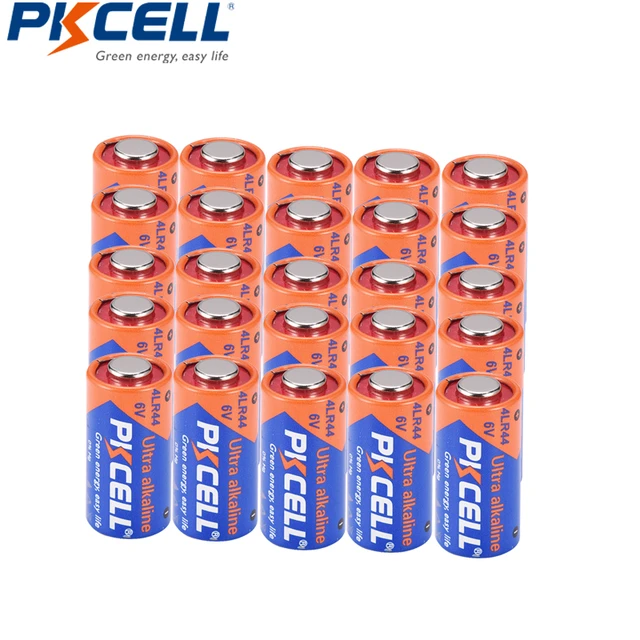 25pcs Pkcell Battery 6v 4lr44 L1325 Px28a 476a A544 28a Alkaline Dry  Battery Batteries Bateria - Primary & Dry Batteries - AliExpress