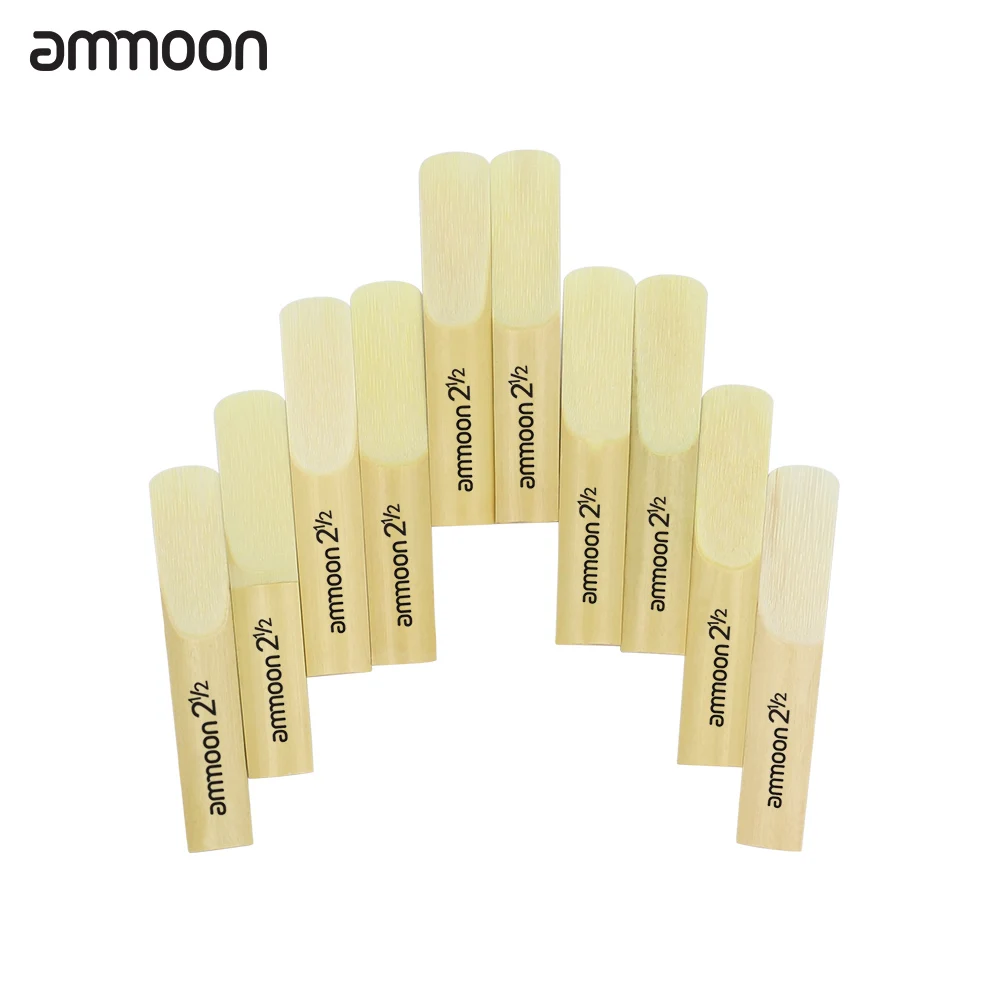 Ammoon 10 шт. 2,5 2-1/2 Для bB тенор-саксофон бамбуковые тростники аксессуары