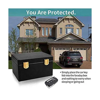 

Car Key Signal Blocker Box Call RFID Signal Blocking Case Car Key Safe Box Keyless Cars Security Anti Theft Large Storage Box