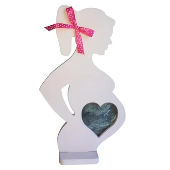

Home Standing With Ribbon Decoration Desktop Crafts Pregnant Women Pictures Wooden Photo Frame Bedroom Wedding Supplies Table