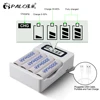 PALO AA AAA rechargeable battery charger 4 slot LCD smart usb charger for 1.2V AA AAA nimh nicd pre-charge batteria ► Photo 2/6