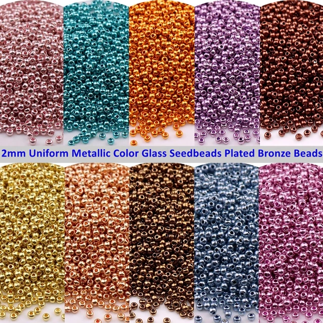 1200pcs Japanese Glass Seed Beads Lot 2mm Uniform DIY Jewelry Making Small  Craft