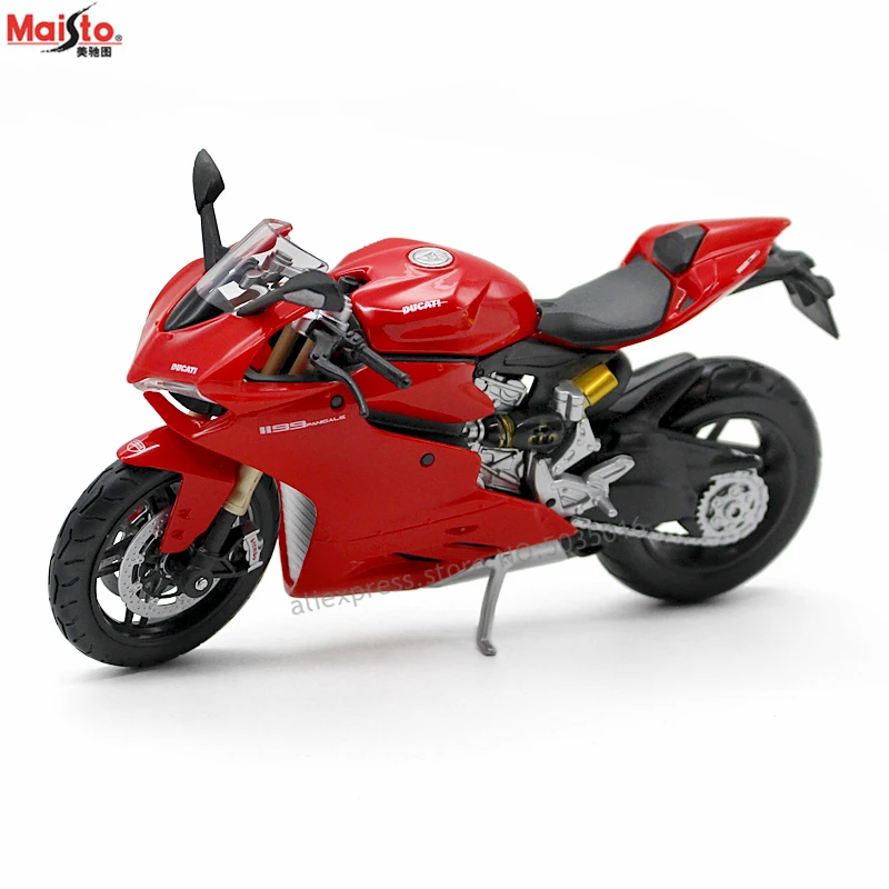 

Maisto 1:12 Ducati 1199 simulation alloy motocross Series original authorized motorcycle model toy car Collecting gifts