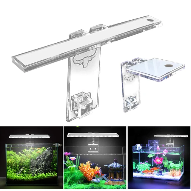 Fish & Aquatic Pet Supplies LED Aquarium Lamp Plant Light Fits Tanks 3-8MM Thickness Aquatic Lamp Aquarium Bracket Light Hot 1