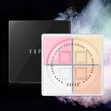 4 стиля, рассыпчатая пудра, шелк, гладкое масло, контроль, четыре сетки, набор, пудра для макияжа, водостойкая, увлажняющая, натуральная, консилер, медовая пудра