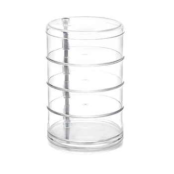 

1Pcs 4-Layers Desktop Make up Cosmetic Container Box with Cover Newest Useful cosmetic storage boxes