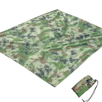 Outdoor Shelter Ultralight Tarp Camping Survival Sun Mat Shelter Beach Waterproof Shelter Multifunctional Rain Beach Awning 6