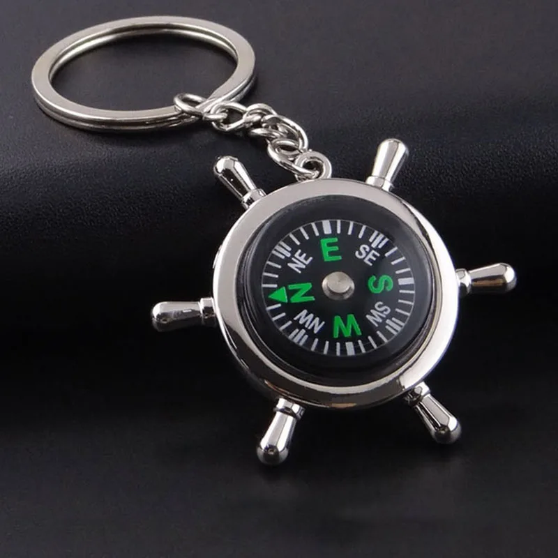 

Mini Survival Compass Key Chain Outdoor Camping Hiking Pocket Compass Navigator Riding Tool Carabiner Climbing Equipment