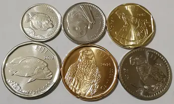 

Set 6Pcs Fiji Coins Oceania Island 100% Real Original Coin Collection UNC New