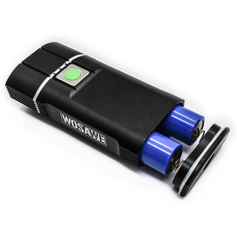 Велосипедный светильник WOSAWE 2400 люмен со встроенными аккумуляторами 18650 USB